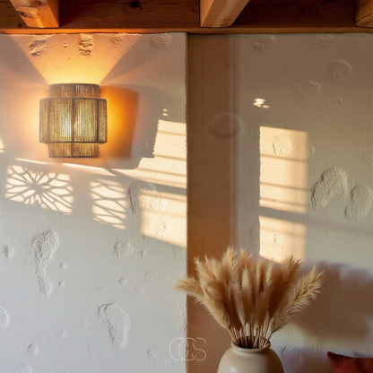 Rieten Wandlamp Boho Design Wandverlichting
