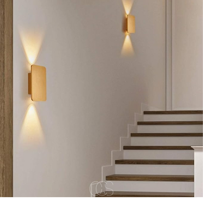 Houten Wandlamp LED Design Wandverlichting Modern