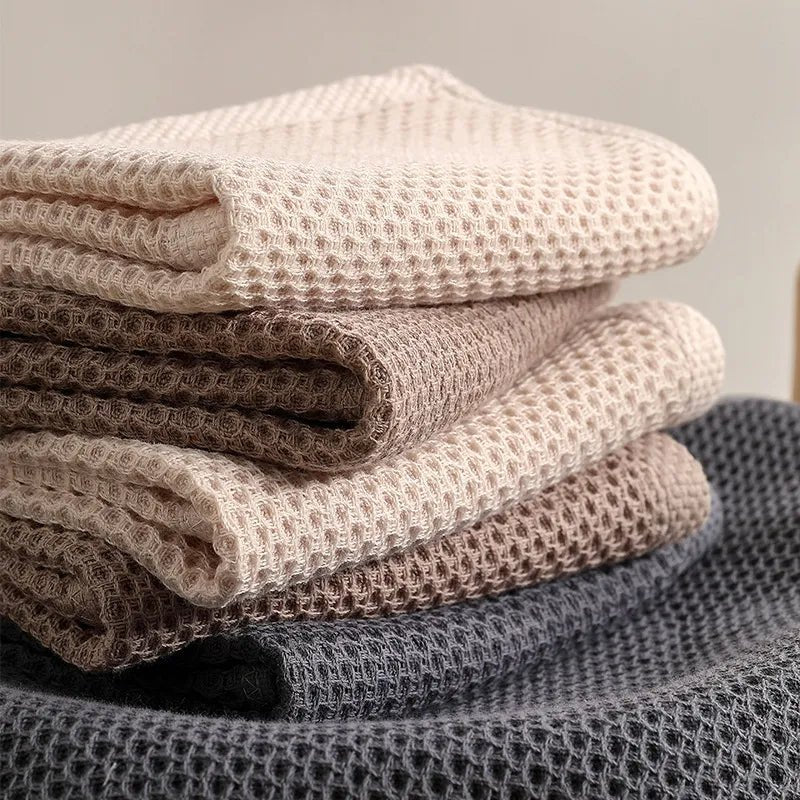 Handdoekenset in neutrale kleuren