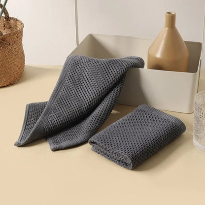 Handdoekenset in neutrale kleuren