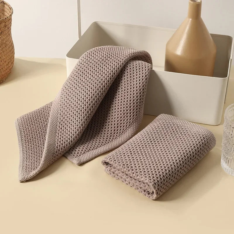 Handdoekenset in neutrale kleuren