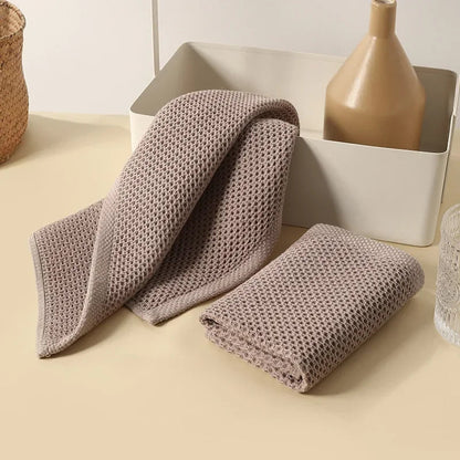 Handdoekenset in neutrale kleuren