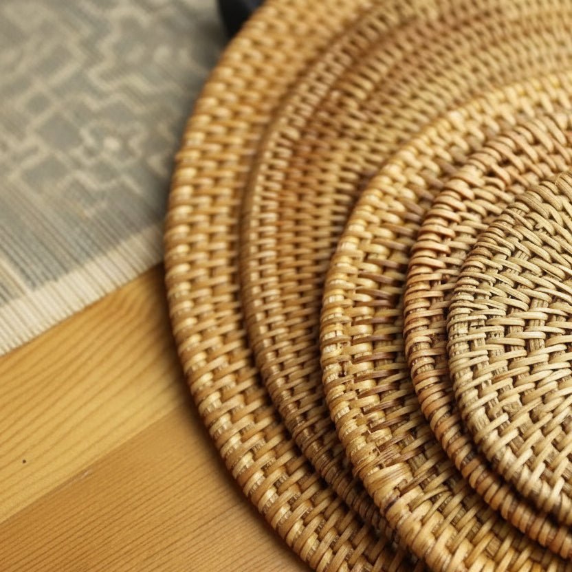 Rotan onderzetters set
