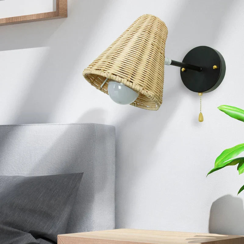EcoLux - Draaibare Geweven Wandlamp