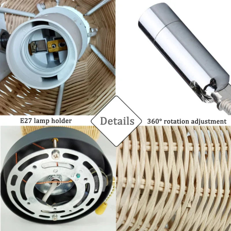 EcoLux - Draaibare Geweven Wandlamp
