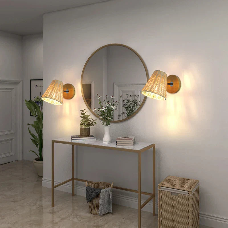 EcoLux - Draaibare Geweven Wandlamp