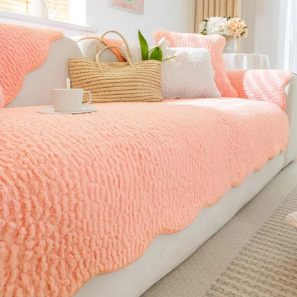 Fleece bankhoes dik – warme sofa cover