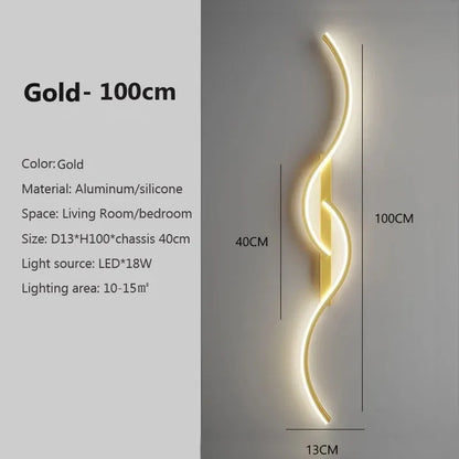 LED Wandlamp Minimalistisch Lang Design Wandverlichting