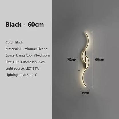 LED Wandlamp Minimalistisch Lang Design Wandverlichting