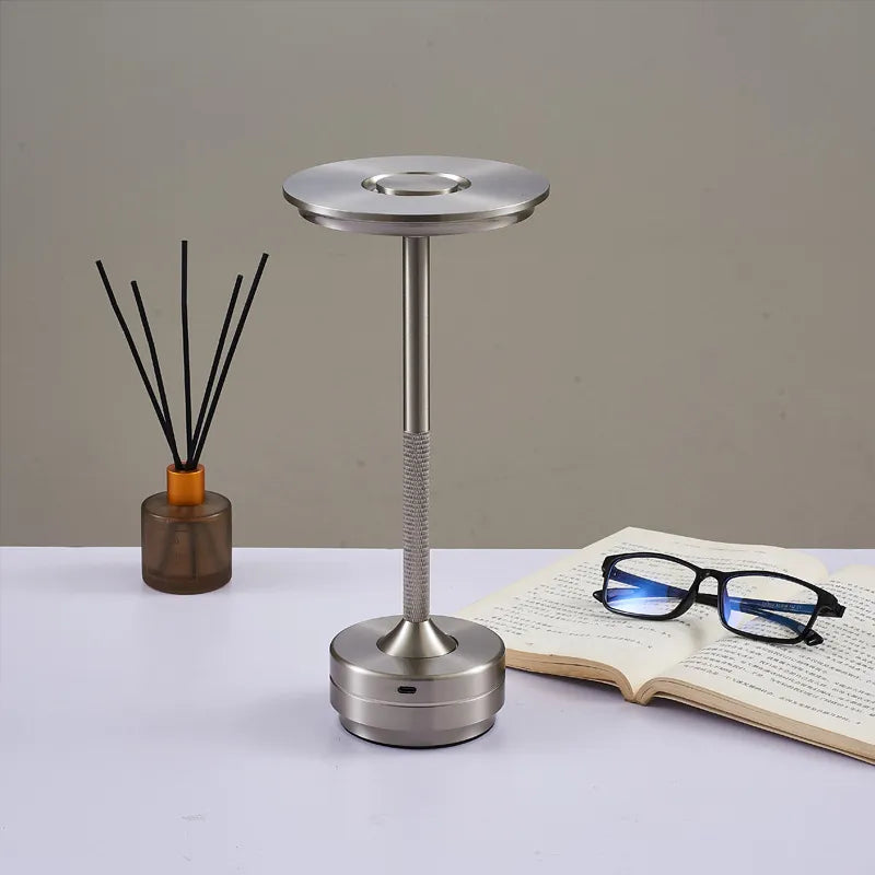 Draadloze LED Tafellamp Oplaadbaar Touch Sensor Nachtlamp Restaurant Hotel Sfeerverlichting Bureau Lamp