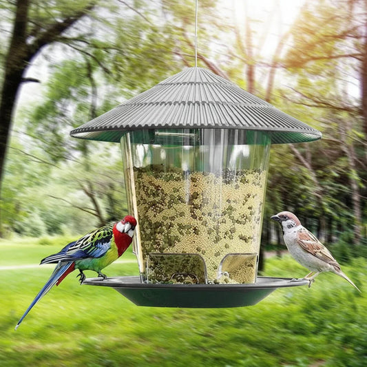 Automatische Vogelvoederbak met Voetbediening