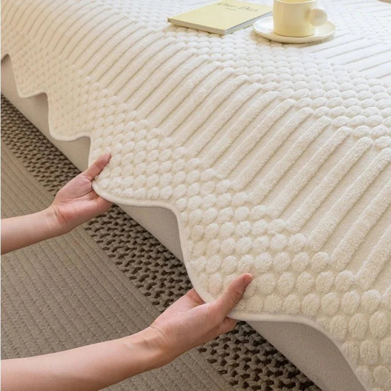 Fleece bankhoes dik – warme sofa cover