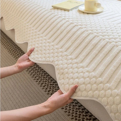 Fleece bankhoes dik – warme sofa cover