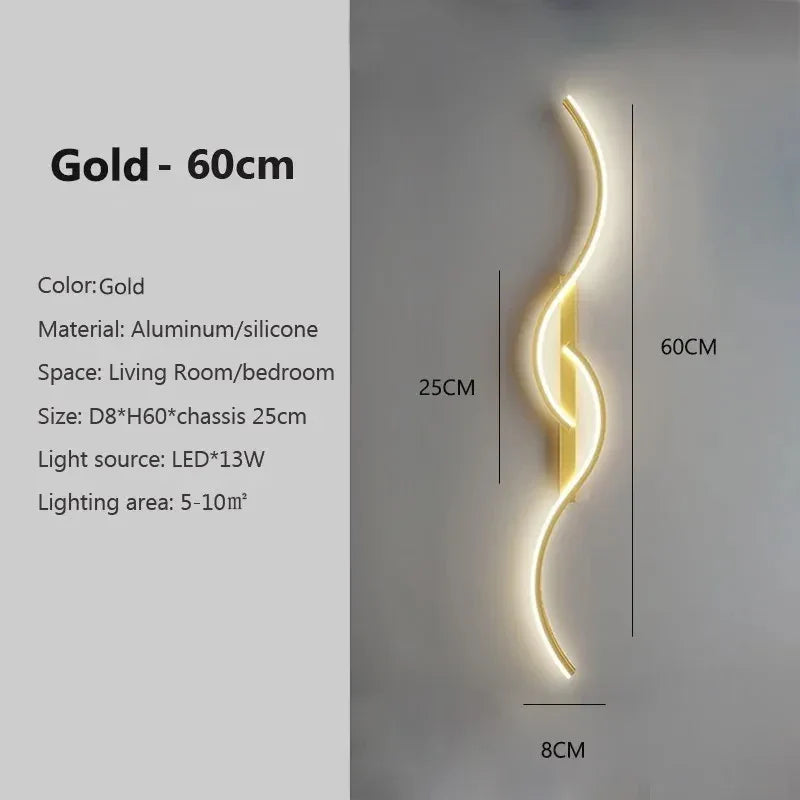 LED Wandlamp Minimalistisch Lang Design Wandverlichting
