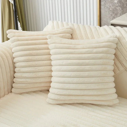 Winter bankhoes pluche – imitatie konijnenbont