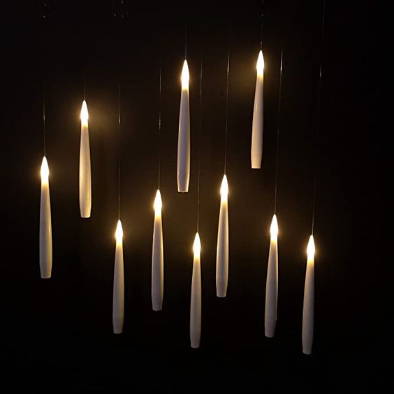 Zwevende LED Kaarsen