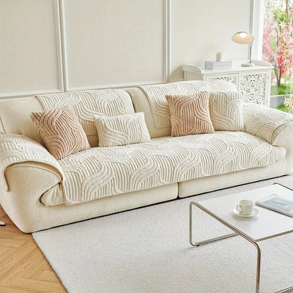 Velours bankhoes – antislip sofa cover