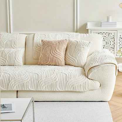 Velours bankhoes – antislip sofa cover