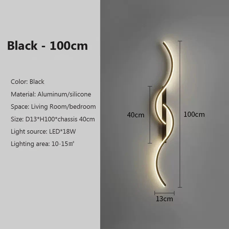 LED Wandlamp Minimalistisch Lang Design Wandverlichting