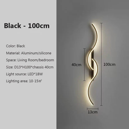 LED Wandlamp Minimalistisch Lang Design Wandverlichting