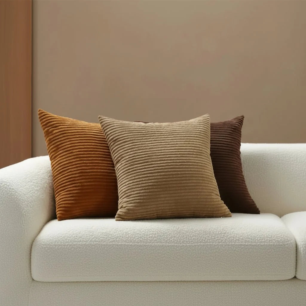 PLUSHCORD Soft Corduroy Cushion Cover