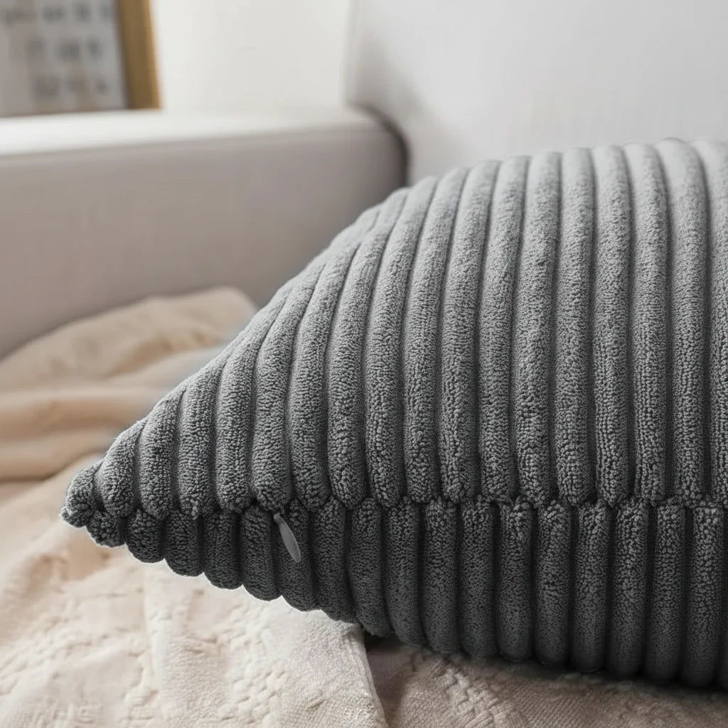 PLUSHCORD Soft Corduroy Cushion Cover