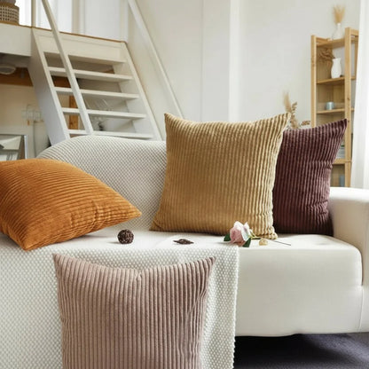 PLUSHCORD Soft Corduroy Cushion Cover