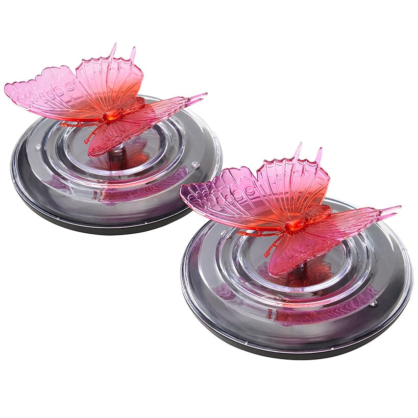Drijvende Solar Tuinverlichting Set van 2 – Vlinder Libelle Tuinvijver
