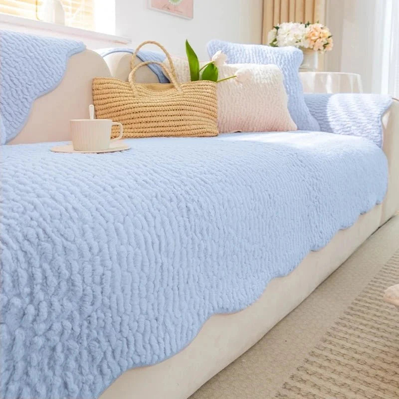 Fleece bankhoes dik – warme sofa cover