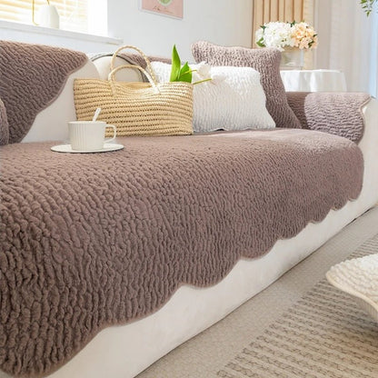 Fleece bankhoes dik – warme sofa cover