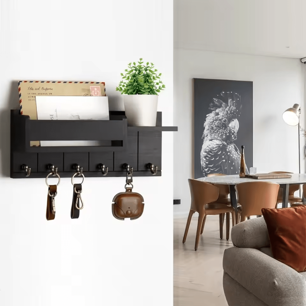 Houten wand organizer