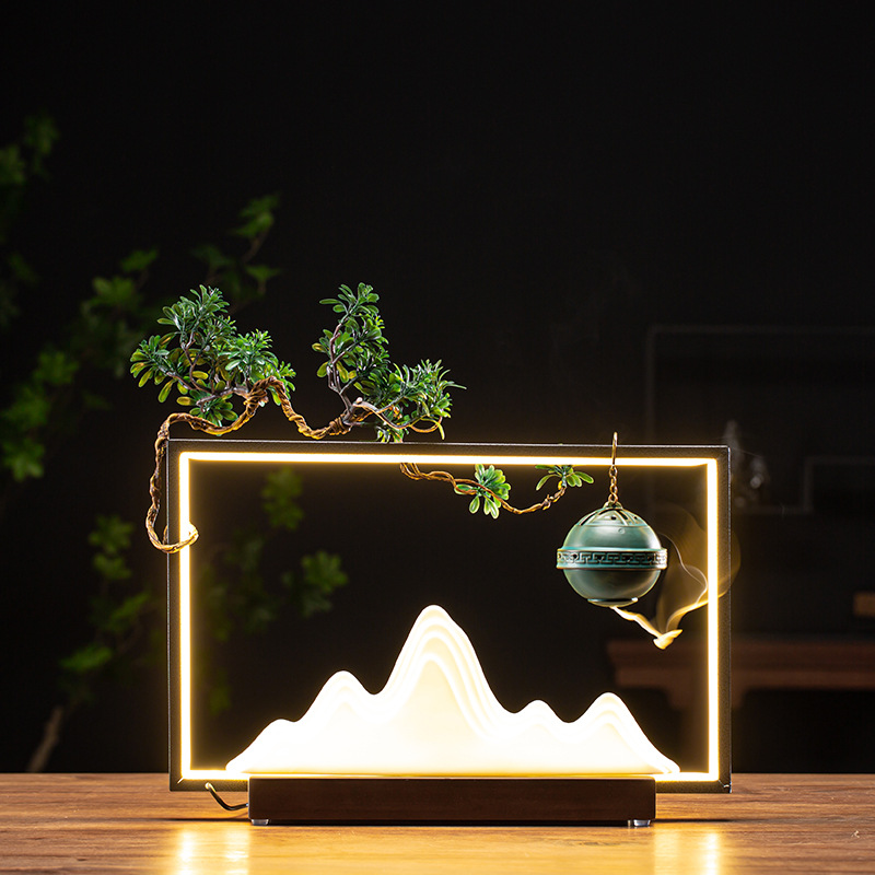 Zenfall Backflow Wierookhouder met LED