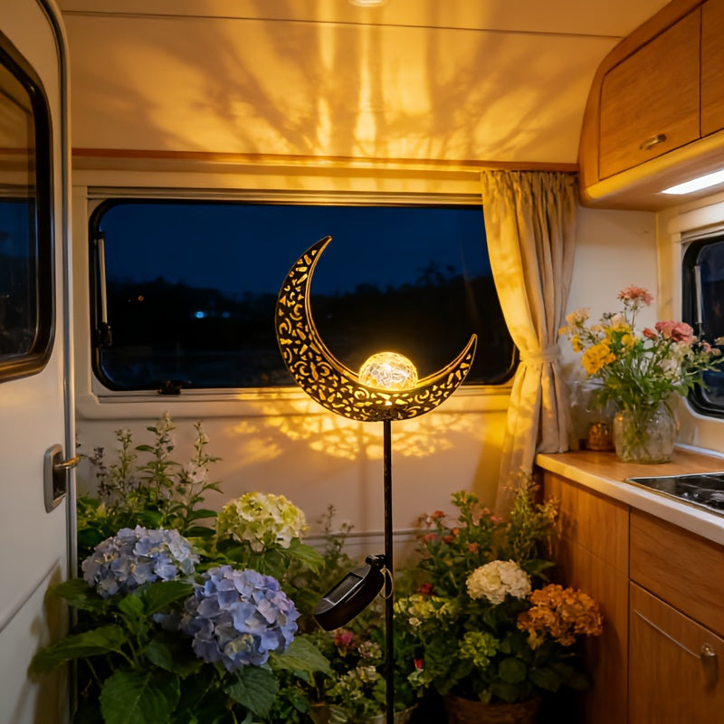 Solar Tuinlamp Maan Bol LED Zonneverlichting IP65 Waterdicht Tuinverlichting Buiten