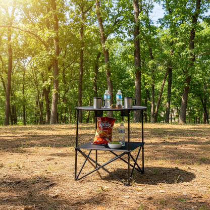Opvouwbare Picknicktafel met Opbergplank
