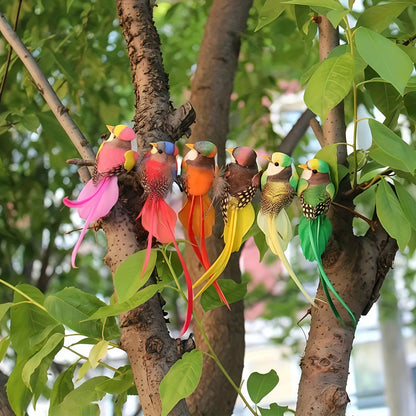 Decoratie Vogels Set 6 Stuks Hangdecoratie Tuin