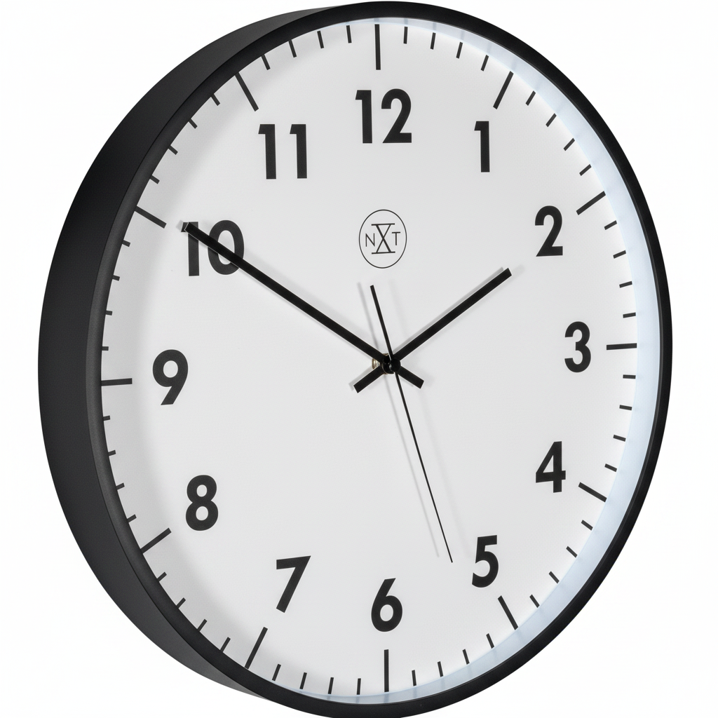 Wandklok 40 cm Kunststof – Moderne Design Klok – New