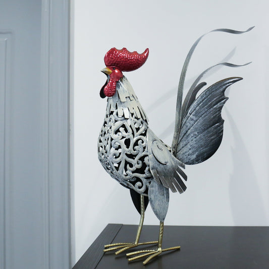 Metalen Haan Tuindecoratie Vintage Tuinbeeld Haan Decoratie Buiten Binnen Woondecor