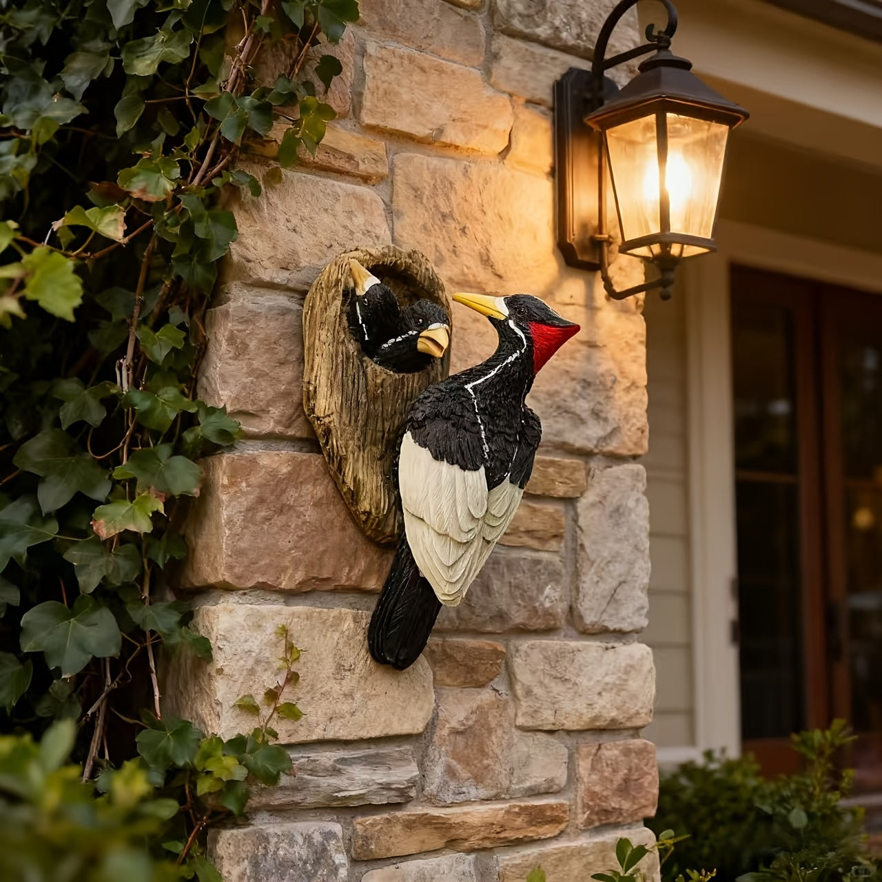 Specht Vogelbeeld Tuin Decoratie