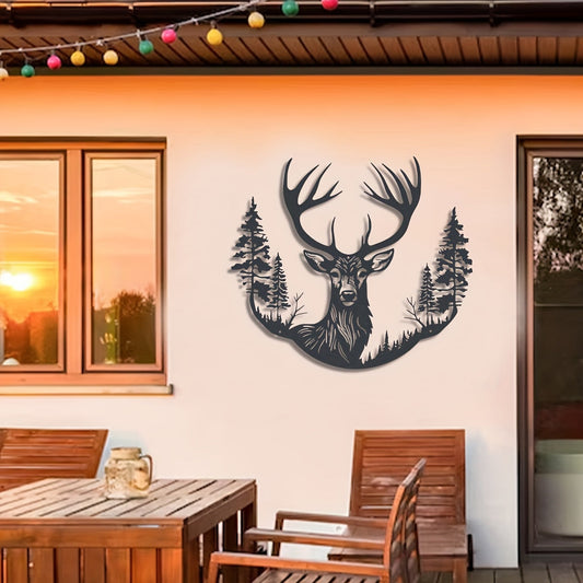Metalen Hert Wanddecoratie Tuin Wanddecor Herten Silhouet Buiten Binnen Decoratie