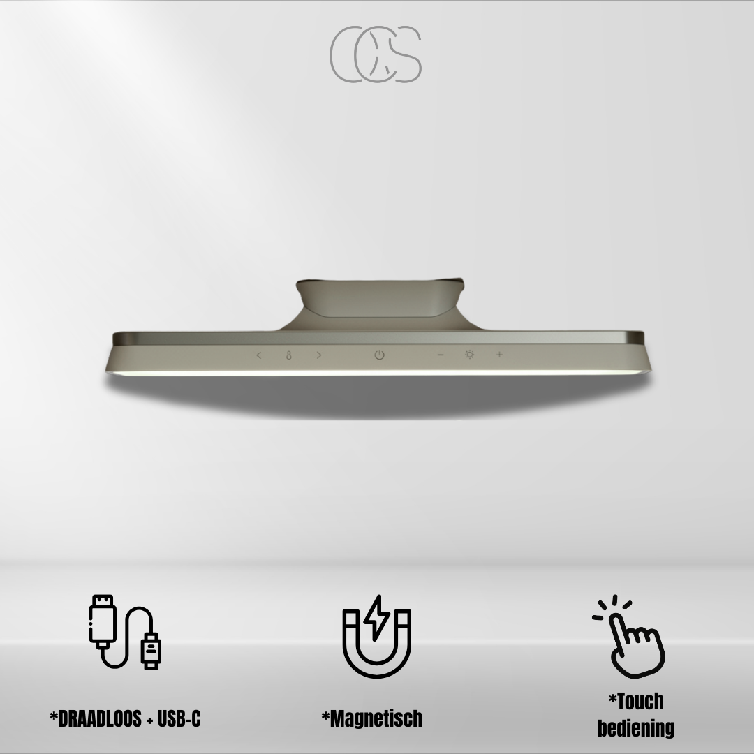 Draadloze LED Lamp Magnetisch Oplaadbaar Aluminium ABS Design