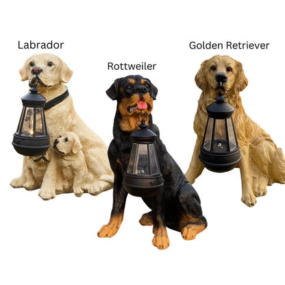 Hondenfiguur met zonne-LED-verlichting-lumipup