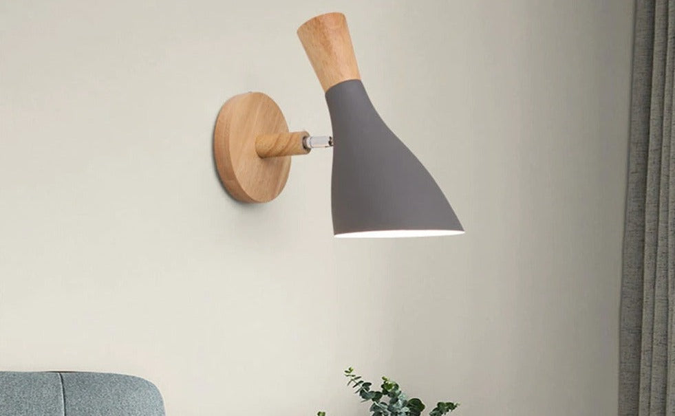 Moderne LED-Houten Slaapkamer Wandlamp