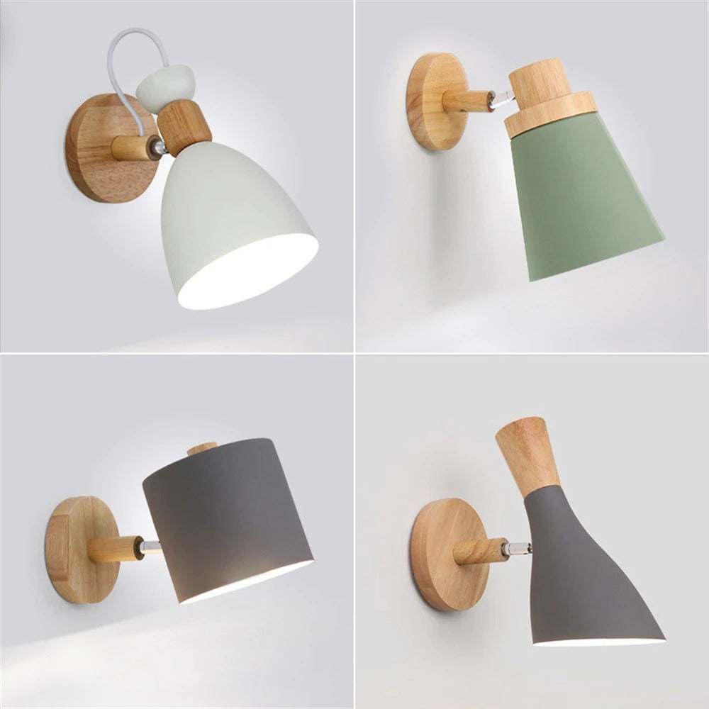 Moderne LED-Houten Slaapkamer Wandlamp