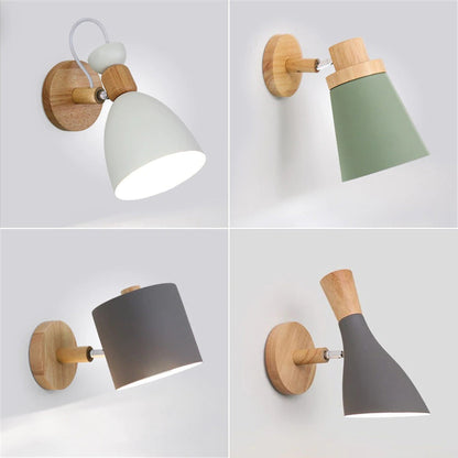 Moderne LED-Houten Slaapkamer Wandlamp