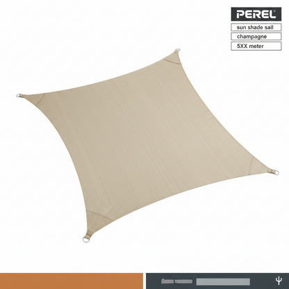 Perel waterdoorlatende zonnezeil 5x5