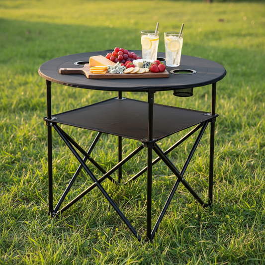 Opvouwbare Picknicktafel met Opbergplank
