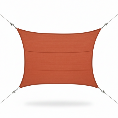 Perel Zonnezeil 4 x 3 meter terracota
